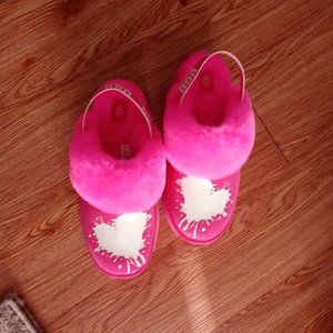 Hot pink Ugg funkette valentine platform